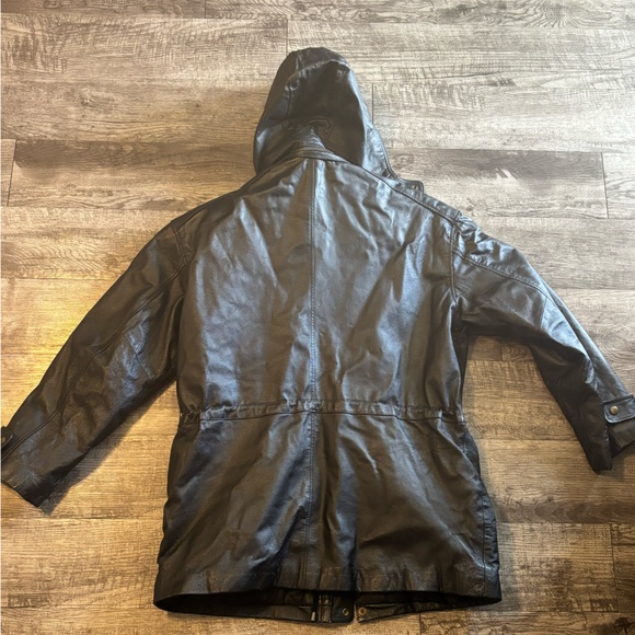 City Streets Black Hooded Raincoat - Picture 3 of 3
